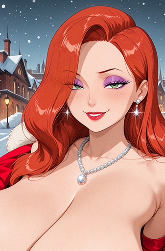 Jessica Rabbit Winter Walk (Futa)